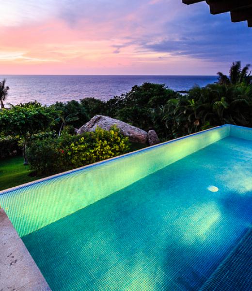 Villa Terral features a private setting within the Four Seasons Resort Punta Mita. She provides a private infinity edge plunge pool, spacious covered terraces and patio areas, gourmet kitchen and an inviting four-bedroom design. Masterfully carved antique Mexican wooden doors welcome you to your private courtyard entry, which reveals a villa that...
