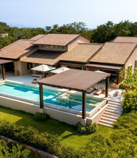 Estate Sierra is one of the newest Kupuri Punta Mita villas. This spectacular villa overlooks Litibu Bay and the Pacific from nearly every area of the villa. Estate Sierra borrows architectural elements from traditional images of traditional Mexican villages. She makes use of only natural materials to blend together and create a contemporary space...