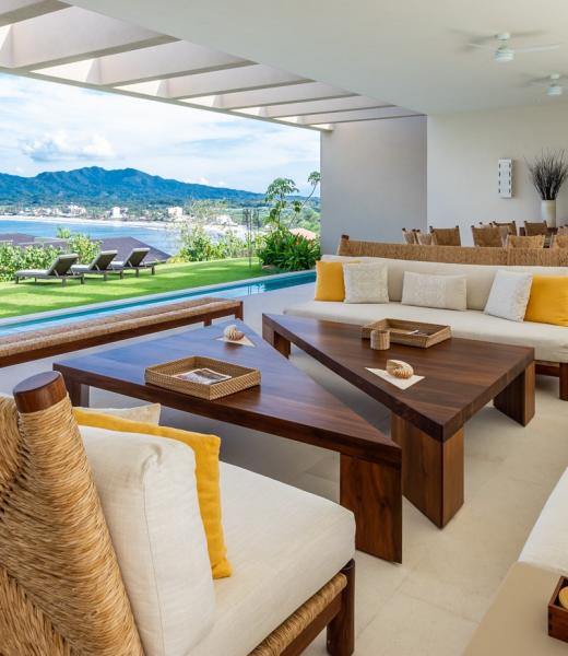 Lavish and spacious, newly built Estate Ikal is a Punta Mita villa located in the exclusive community of Kupri.  Spread across three levels, this Punta Mita resorts villa offers 8 bedrooms and 8 baths.  With open plan living, along with a media room and dinner seating for 16, this home welcomes large groups and families.  
This exclusive residence...