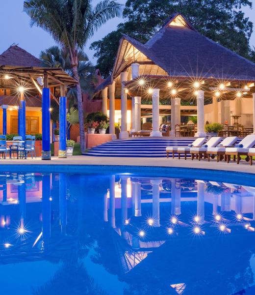 This dramatic 25,000 square foot Palapa-style home was designed by renowned Mexican architect Aldaco. Upon entering the compound known as Rancho 9, you walk into a stunning open space living room with 180 degree ocean views. This Punta Mita villa is perched on a point with beaches to both sides and has the best views of any home in the entire area...