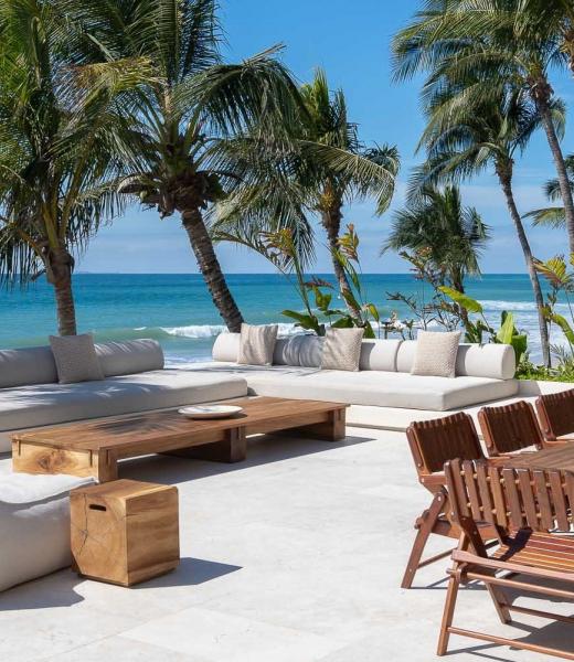 With six spacious bedrooms and 8.5 bathrooms, Casa Veneros serves as an elegant retreat, offering breathtaking ocean views. Its open-air terrace seamlessly connects the living and dining areas with an infinity pool that appears to blend into the ocean, creating a serene and harmonious ambiance. This Punta Mita villa's interior combines elegance...